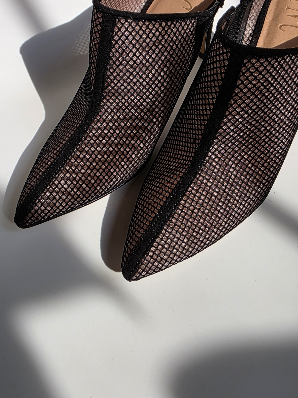 INC International Concepts Mesh Pointed-Toe Mule in Black - Picture 2 of 8
